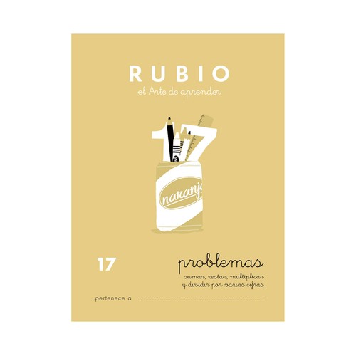 Problemas 17, sumar, restar, multiplicar y dividir por varias cifras, 10-11 años RUBIO.