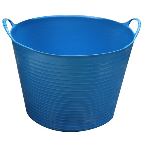 Cubo flexible multiuso de plástico virgen de color azul, con capacidad de 38 litros y para uso alimentario ALTUNA.