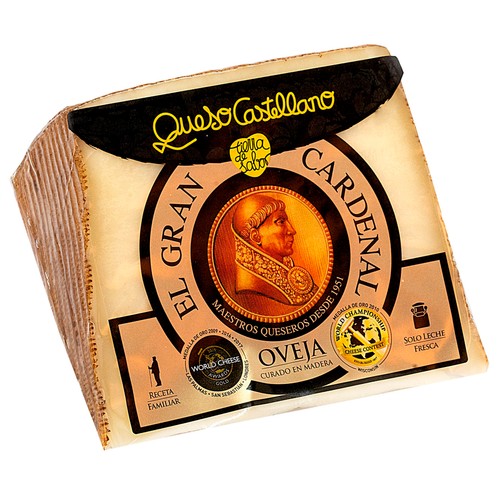 EL GRAN CARDENAL Queso de oveja curado, cuña 375 g.