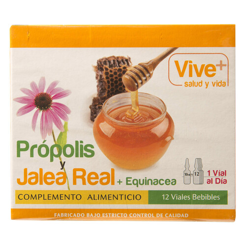VIVE+ SALUD Y VIDA Propolis/Jalea Real + Equinacea VIVE PLUS 120 g.