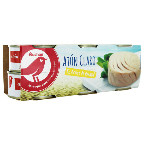 PRODUCTO ALCAMPO Atún claro en aceite de girasol PRODUCTO ALCAMPO lata de 52 g. pack de 6 unds.