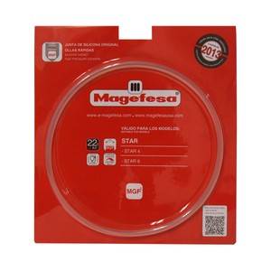 Imagen de Junta de silicona para tapa de olla expréss Magefesa Star 2013, 4-6l. o 22cm. MAGEFESA.
