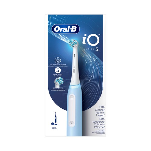Cepillo de dientes eléctrico ORAL-B iO 3, sensor de presión, 3 modos de limpieza.