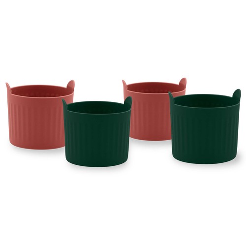 Set de 4 moldes de silicona con surtidos para huevo, 7 cm, Terrae QUID