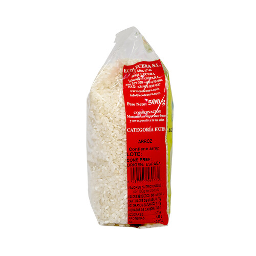 ECOCELERA Arroz blanco ecológico ECOCELERA 500 g.