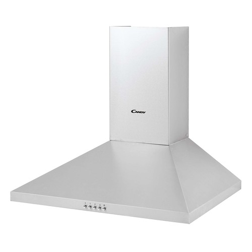 Campana extractora decorativa CANDY CCE1161XGG INOX, Clase energética A, hasta 285 m3/h, 3 velocidades,  A: 60cm.