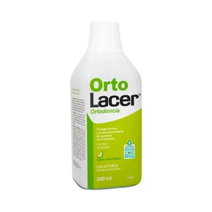 LACER Orto Enjuague bucal de uso diario, sin alcohol y con sabor a lima fresca 500 ml.