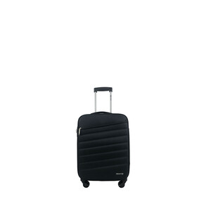Maleta de cabina soft de 50 cm de color negro y 4 ruedas ABS, AIRPORT ALCAMPO.