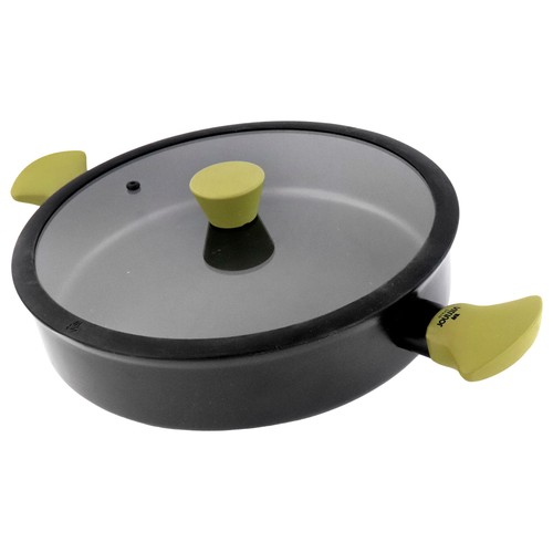 Tartera 28cm, acero forjado inducción con tapa, VITRINOR Liebana Colección
