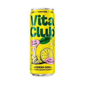 VITACLUB Refresco con fibra sabor limóm y jengibre 330ml