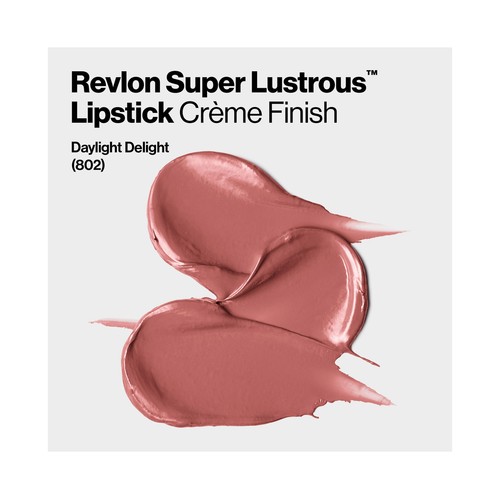 REVLON Super lustrous tono 802 Daylight delight Barra de labios de textura sedosa y acabado satinado.