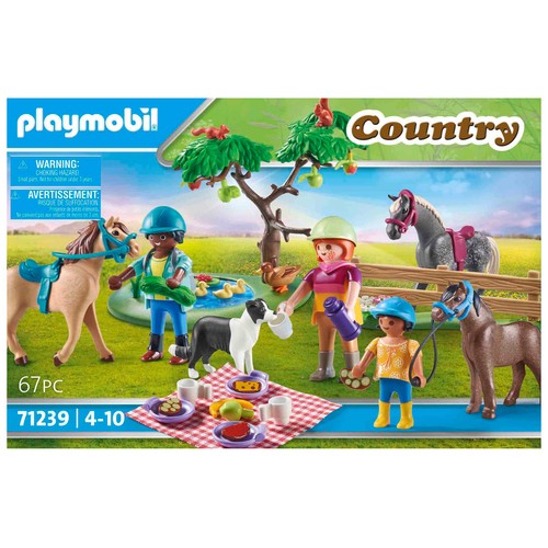 PLAYMOBIL excursión de pícnic con caballos