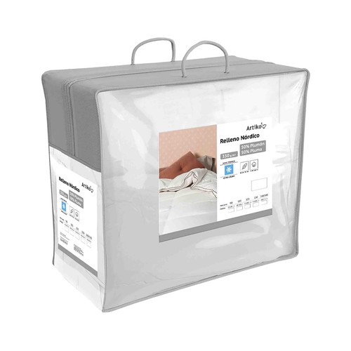 Relleno nórdico de pluma/plumón cama 90cm, 350g/m², ARTIKO.