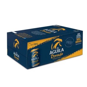 Imagen de EL ÀGUILA DORADA Cerveza de lata caja de 12 unds X 33cl