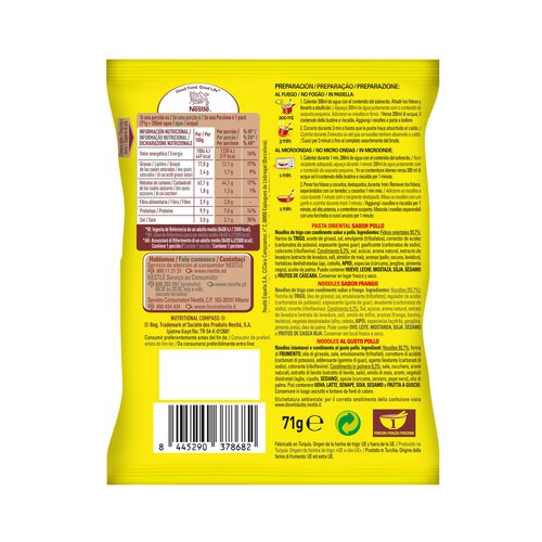 MAGGI Pasta oriental de pollo MAGGI 71 g.