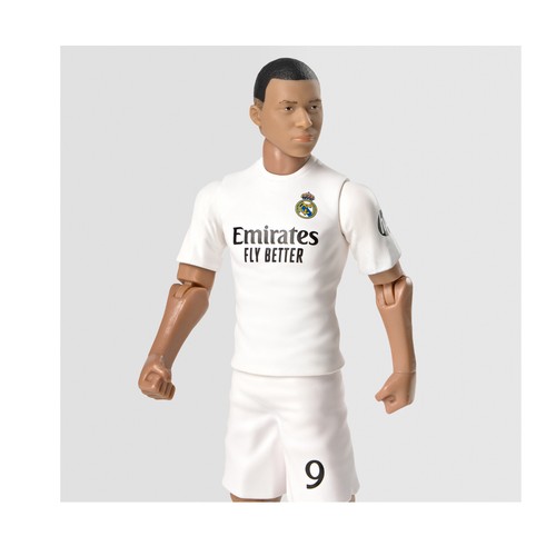 Figura jugador de Fútbol Real Madrid Sockers, Mbappe, coleccionable, ZIPAN TRADE