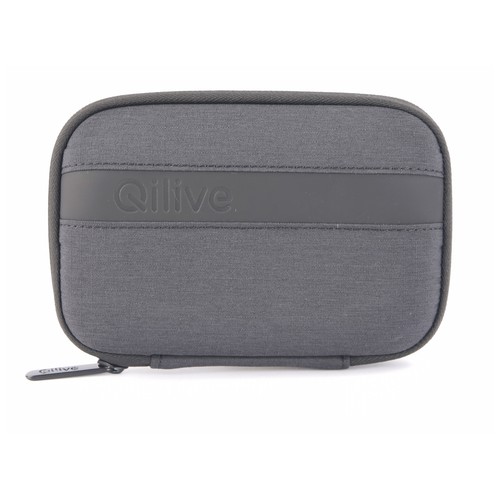 Bolsa para disco duro QILIVE, color gris oscuro