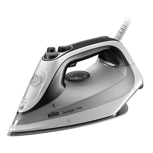 Plancha de vapor BRAUN TexStyle 7 Pro SI7149WB, suela freeGlide 3D EloxalPlus, 3000W.