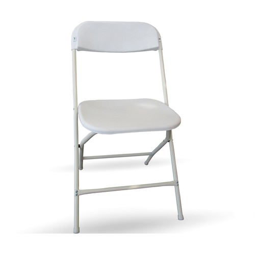 Silla plegable resina blanca ULTIMOS IMPORT 45x43x79cm.
