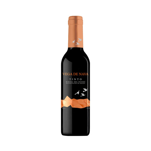 Vino tinto con denominación de origen Ribera del Duero VEGA DE NAVA botella de 37,5 cl.