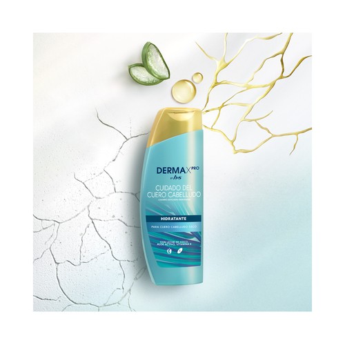 H&S Champú anticaspa hidratante para cuero cabelludo seco H&S Derma X pro 300 ml.