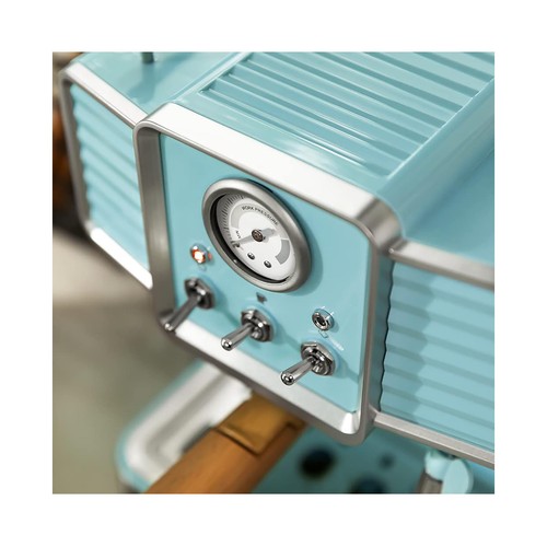 Cafetera espresso CECOTEC Express Power Espresso 20 Tradizionale Light Blue, 20bar, vaporizador, manómetro.