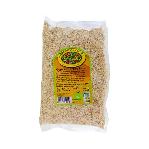 Cereales de fibra con copos de avena ecológicos BIOGORET 500 gr,
