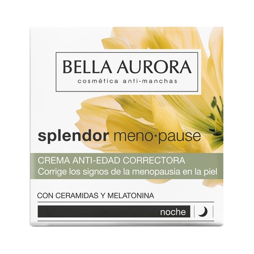 BELLA AURORA Splendor meno pause Crema de noche anti-edad y correctora 50 ml.