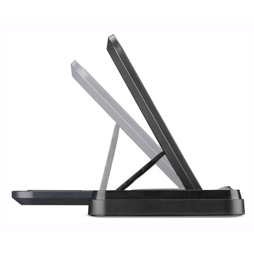 Base de carga CELLULARLINE WIRESTAND3IN1FBK 3 en 1, 15W smartphone, 5W auriculares
