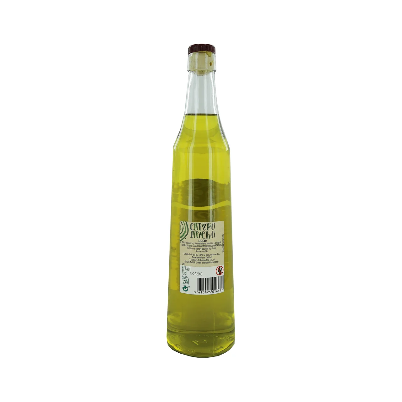 CAMPO ANCHO Licor de hierbas tradicional CAMPO ANCHO botella 70 cl.