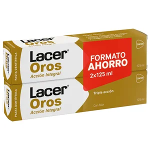 LACER Oros Pasta de dientes con flúor y acción integral 2 x 125 ml.