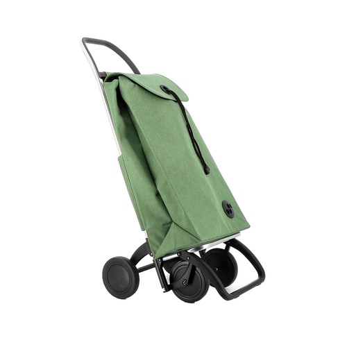 Carro de compra con chasis de aluminio con bolsa y 3 bolsillos, capacidad de 43 litros, ROLSER Max Tweed.