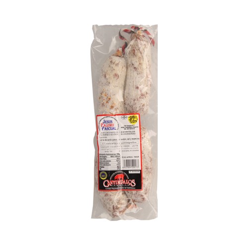 JESUS PALOMO PASCUAL Chorizo de calidad extra achorizado, sin gluten y con IGP chorizo de cantimpalos JESUS PALOMO PASCUAL.