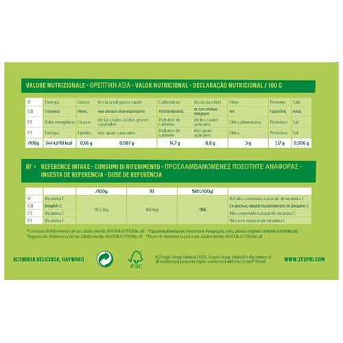 ZESPRI Kiwi Green bandeja 500 g.