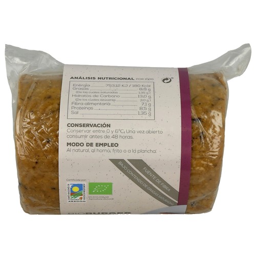 AHIMSA Burguer ecológica con algas y berenjena AHIMSA 750 g.
