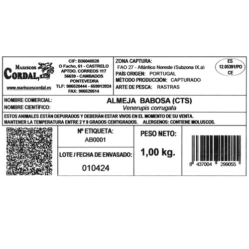 MARISCOS CORDAL