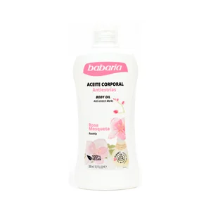 BABARIA Aceite corporal hidratante y anti-estrias con rosa Mosqueta 300 ml.