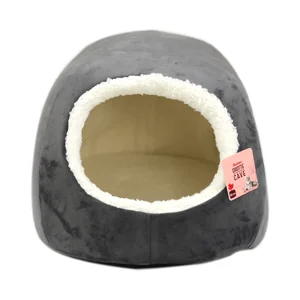 PRODUCTO ALCAMPO Cueva de 50 cm para gato, con forma de huevo.