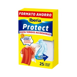 Imagen de IBERIA Protect Toallitas antidecoloración para lavadoras 25 ud