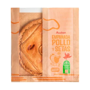 ALCAMPO CULTIVAMOS LO BUENO Empanada de pollo y setas 625 g.