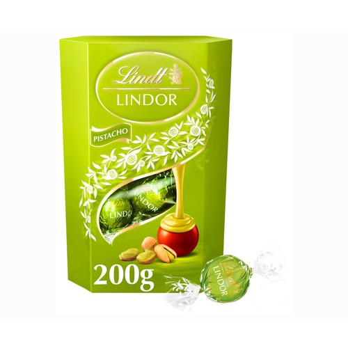 LINDT Bombones lindor pistacho 200 g.