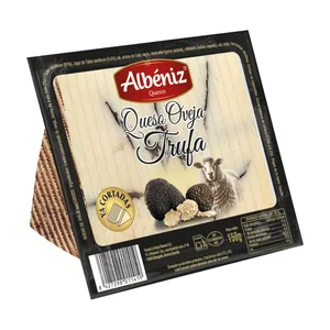 ALBENIZ Queso de oveja ya cortado con trufa 150 g.
