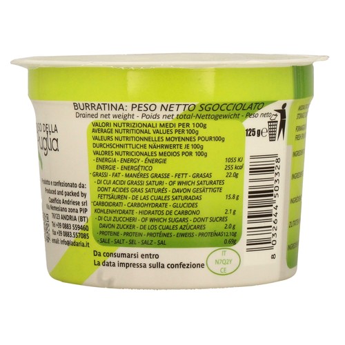 Burrata LA DARIA 125 g.