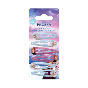 DISNEY Frozen Horquillas (pasadores) metálicas tipo clic clac 6 uds.