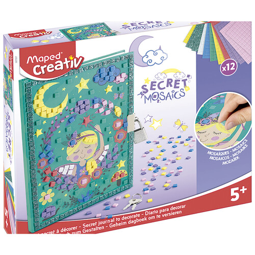 Secret Mosaics diario para decorar, MAPED Creativ.