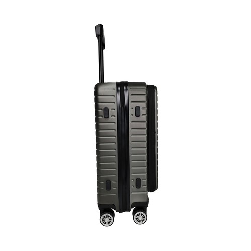 Maleta de cabina tipo trolley  8 ruedas multifunctional  55cm gris. AIRPORT