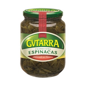 Imagen de GVTARRA Espinacas de calidad extra frasco de 425 g.