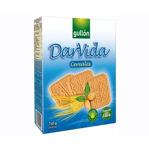 GULLÓN Dar Vida Galletas de cereales, fuente de fibras 750 g.