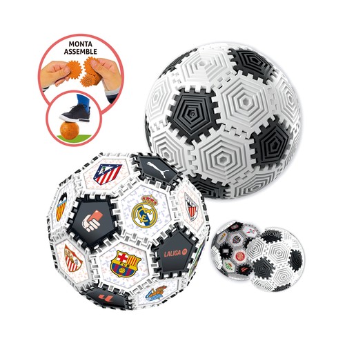 EDUCA Puzzle 3D Balón La Liga, Monta y Juega, Reversible +6 Años