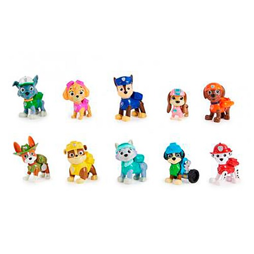 Pack de 10 figuras de la Patrulla Camina Paw Patrol